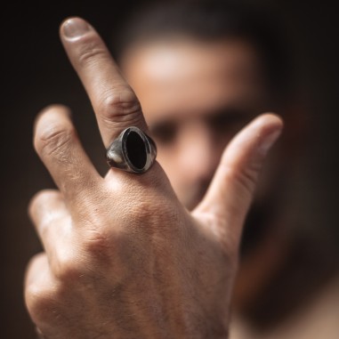 Pack of 4 silver rings