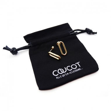 Alma gold-plated earrings