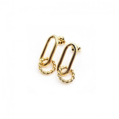 Gold-plated earrings - Louise