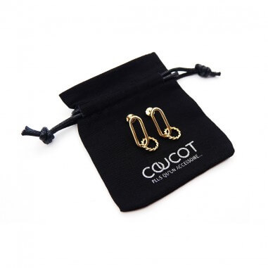 Gold-plated earrings - Louise