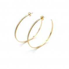 Créoles en plaqué or - Anna