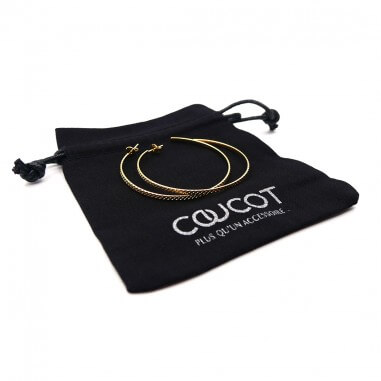 Gold-plated hoop earrings - Anna