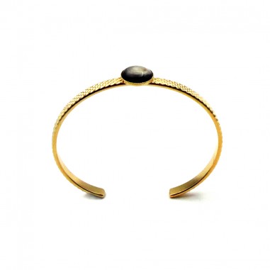 Manchette en plaqué or - Léa simple
