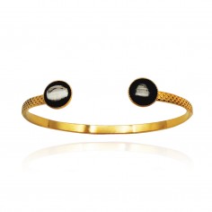 Manchette en plaqué or -... 2