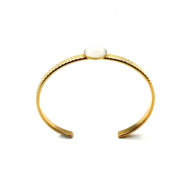 Manchette en plaqué or - Léa simple