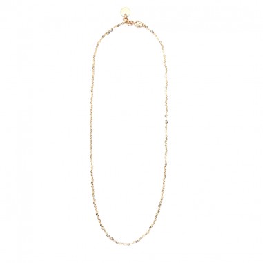 Gold-plated necklace - heart chain