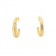 Minis créoles en plaqué or...