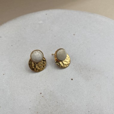 Gold-plated earrings - Leonor - S