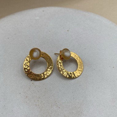 Gold plated earrings - Orpheus S