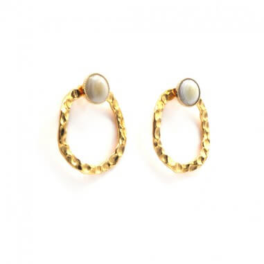 gold plated earrings - Orpheus