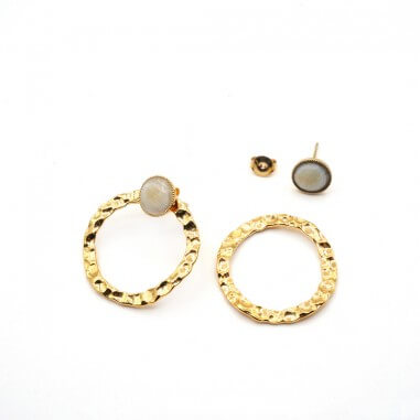 gold plated earrings - Orpheus