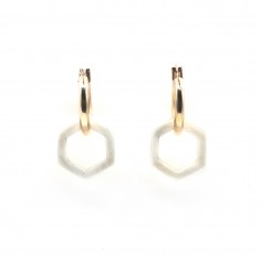 Créoles en plaqué or -...