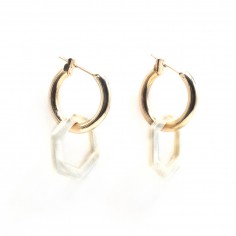 Créoles en plaqué or -... 2