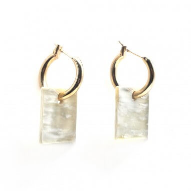 Gold plated hoop earrings -Gila