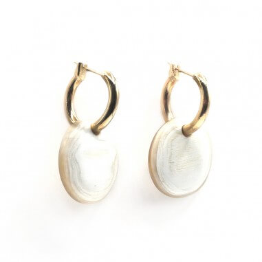 Gold plated hoop earring Mila