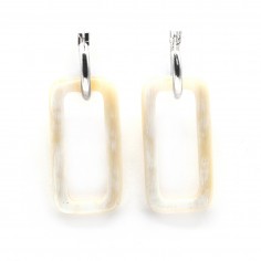 Grandes créoles en argent -...