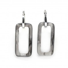 Grandes créoles en argent -... 2