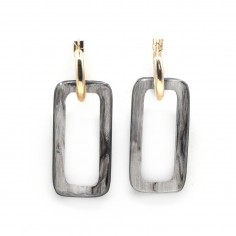 Grandes créoles en plaqué... 2