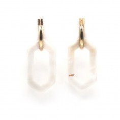 Créoles en plaqué or -...