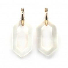 Créoles en plaqué or -...