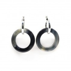 Créoles en argent - Anneaux...