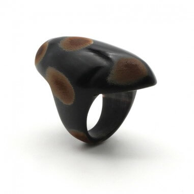 Bague en corne - XL - "Terres inconnues"