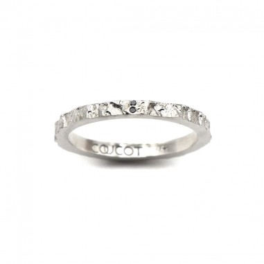Fine wedding ring black diamond -...