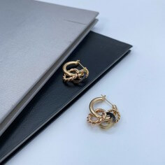 Créoles en plaqué or -...