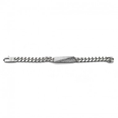Bracelet for men in silver - Tungsten