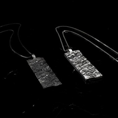 Men's diamond necklace - Hypérion L