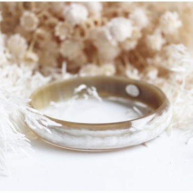 Horn bangle bracelet 15mm