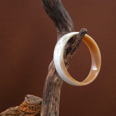 Horn bangle bracelet 15mm
