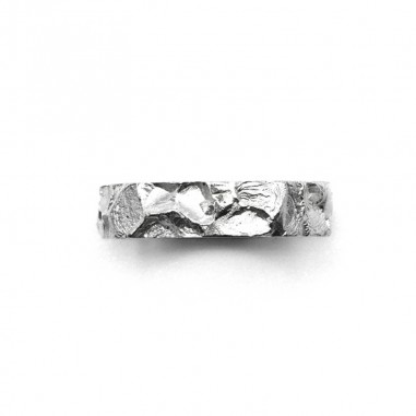 Men's wedding silver ring A-76-L