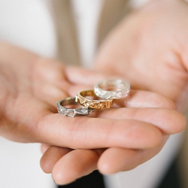 Men's wedding silver ring A-76-L