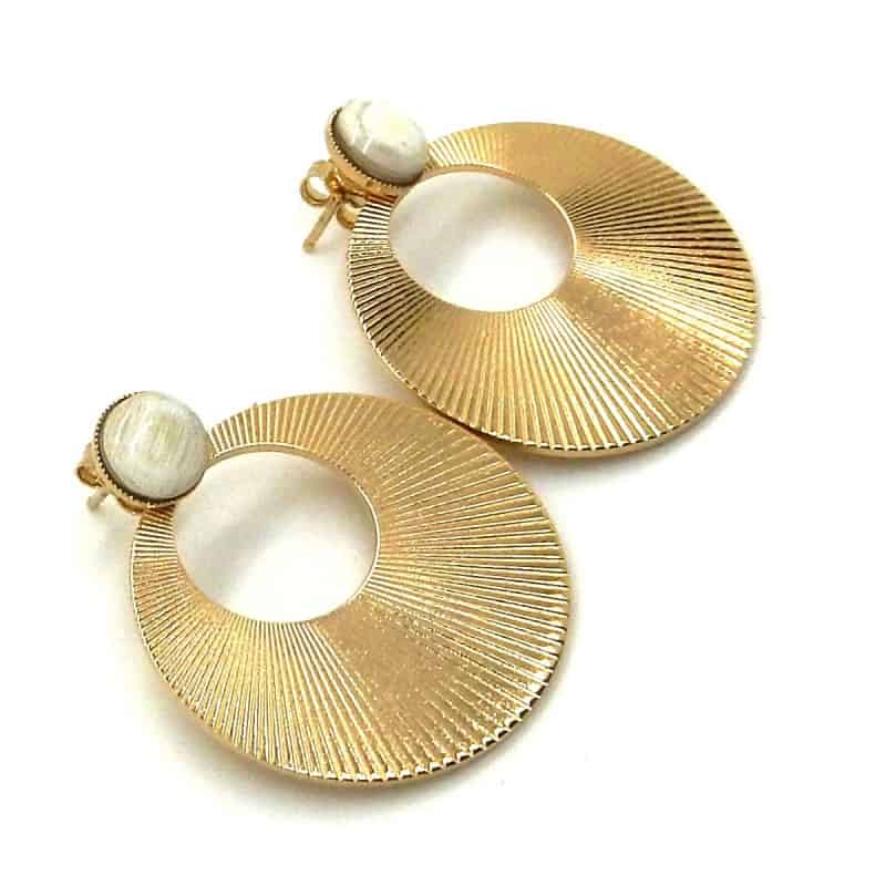 Boucles d'oreilles en plaqué or - Milena