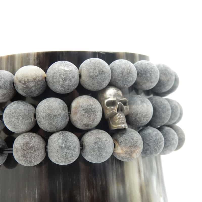 Bracelet 3 rangs avec perles en corne...