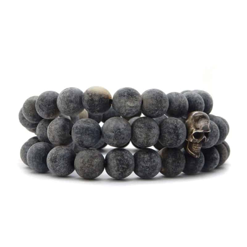 Triple bracelet- 1 beads skull