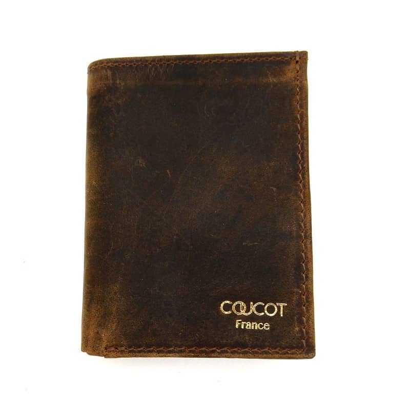 Porte-cartes en cuir Le p'tit Marcel