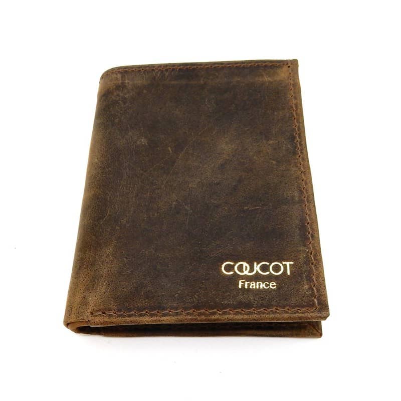 Porte-cartes en cuir Le p'tit Marcel