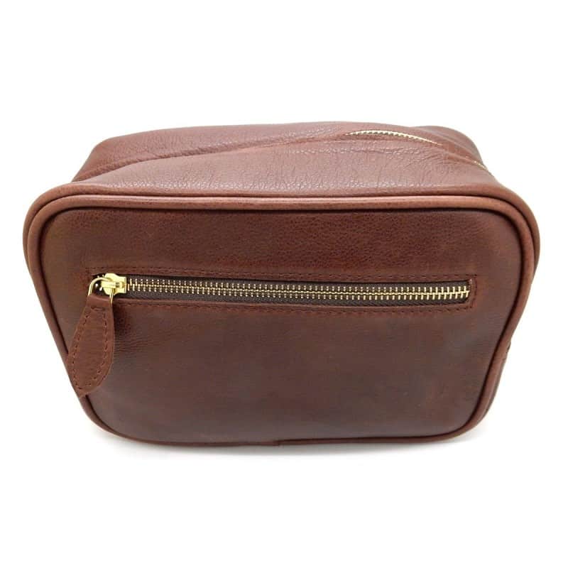 Trousse de toilette en cuir