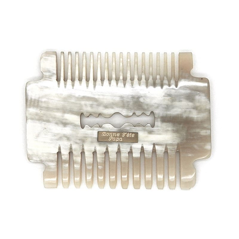 Lame de rasoir - Peigne en corne