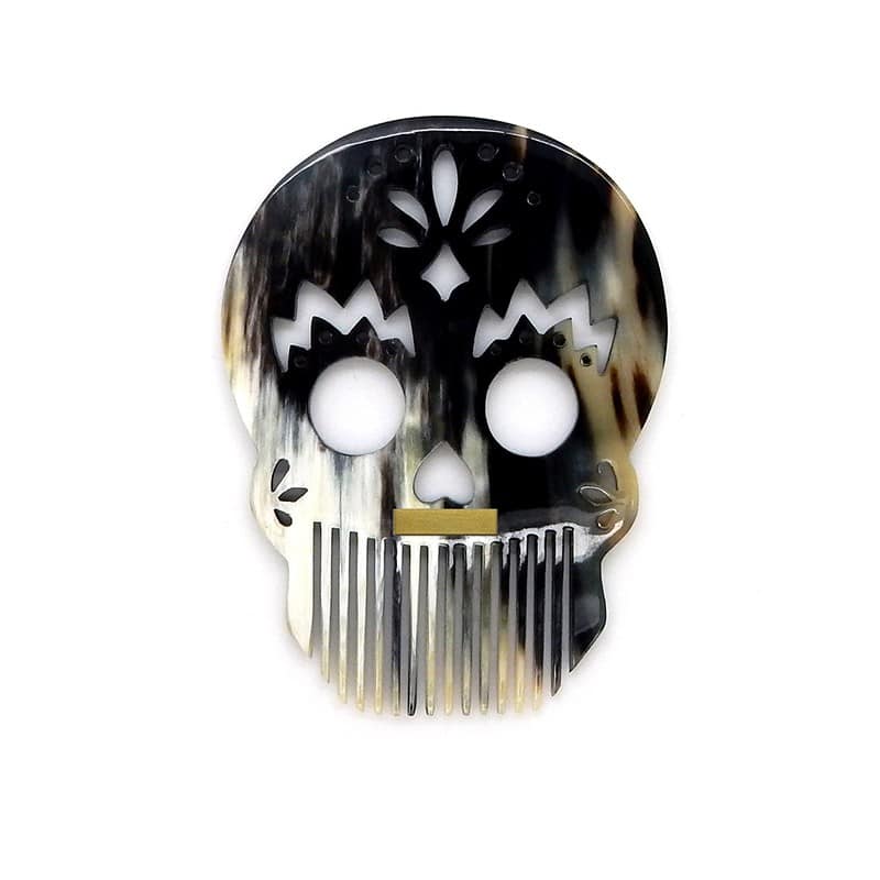 Calavera Joker - Peigne en corne