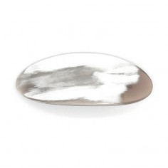 Barrette en corne - ovale L