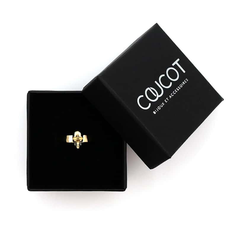 Bague tête de mort en argent - S