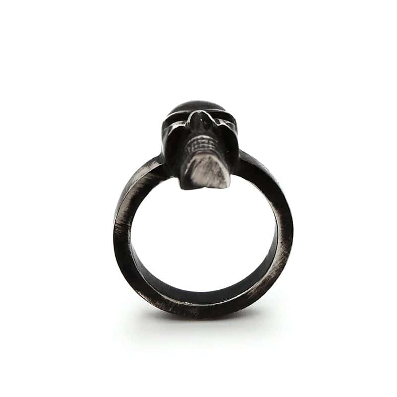 Skull silver ring - L