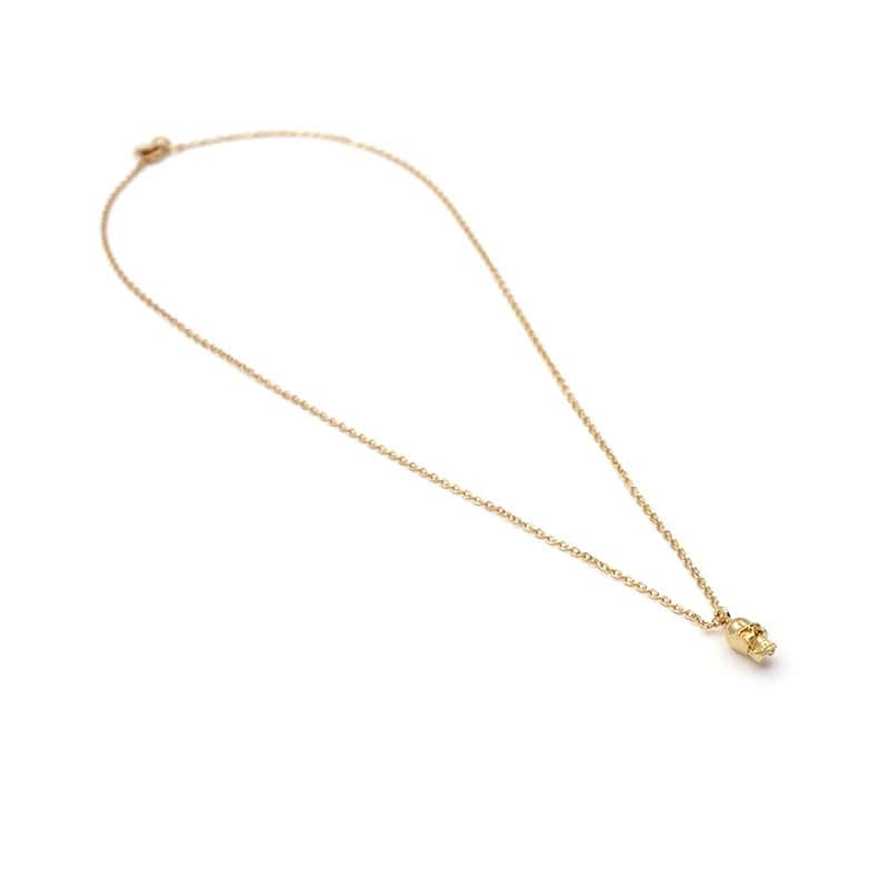 Collier tête de mort en argent - S