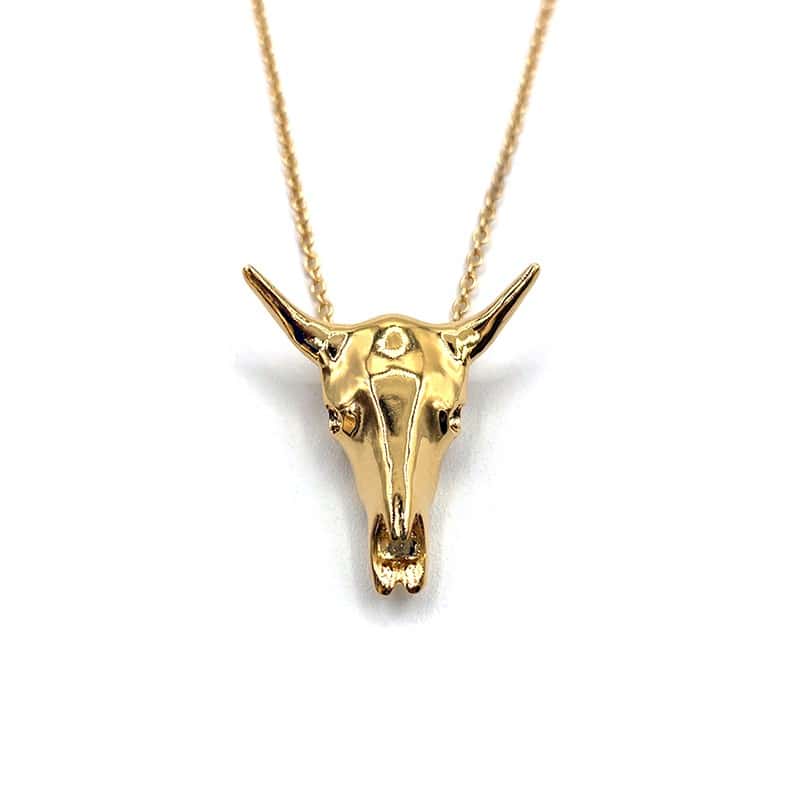 Collier tête de buffle - L