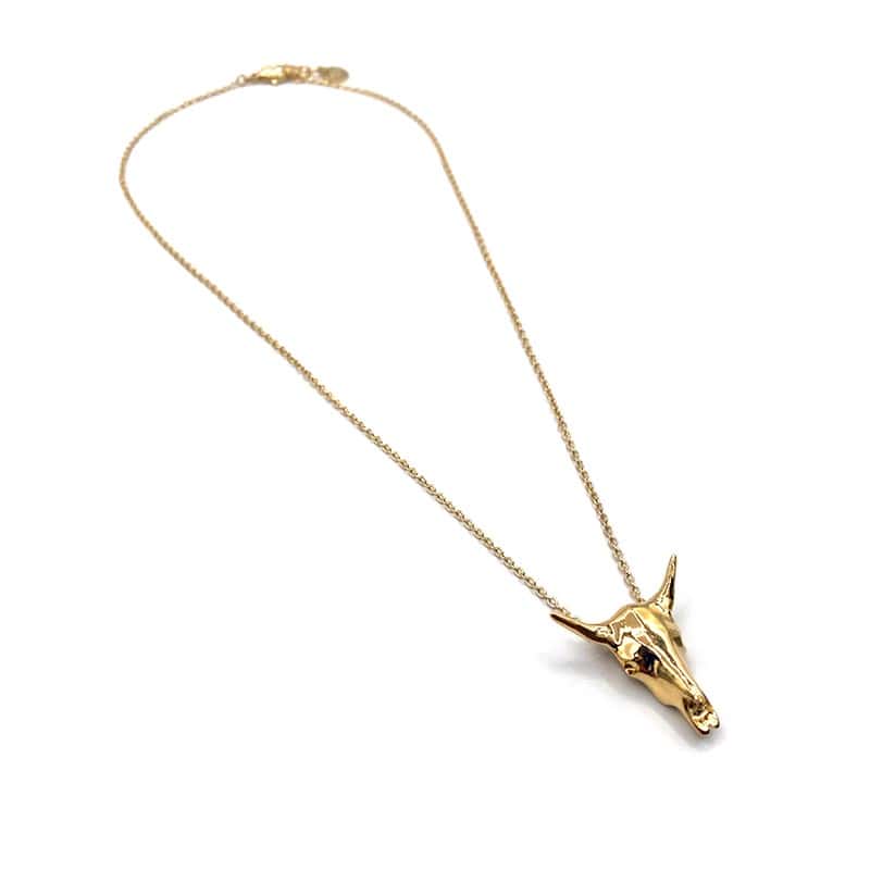 Collier tête de buffle - L