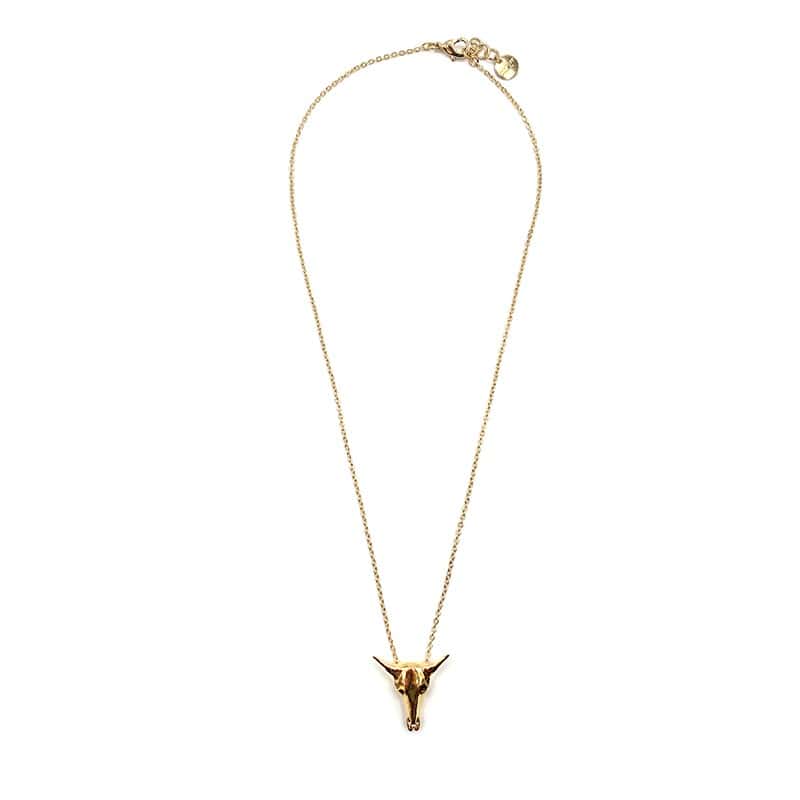Collier tête de buffle - L