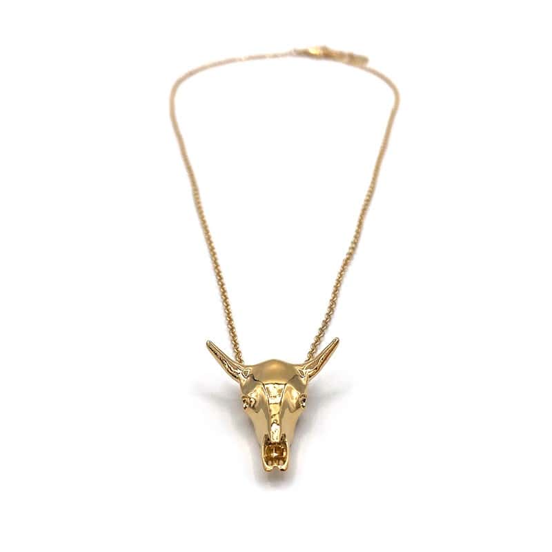 Collier tête de buffle - L